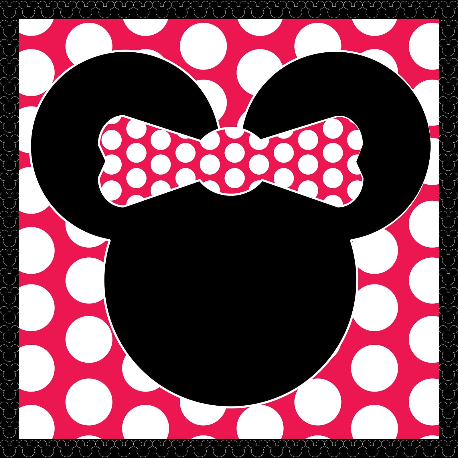 Printable Minnie Mouse Template