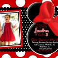 Free Red Minnie Mouse Birthday Invitation