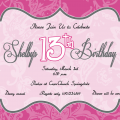 13 Birthday Invitation Girls