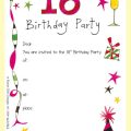 18th Birthday Invitation