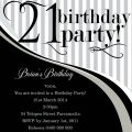 21st Invitation Ideas