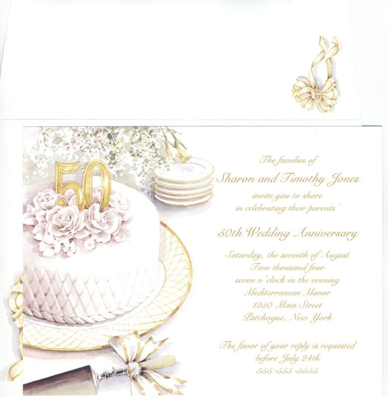 50 Anniversary Invitation