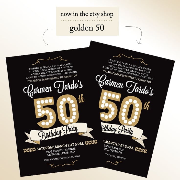 50th Birthday Invitation For Men 50th Birthday Invitation For Men