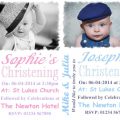 Baptism Invitation For Boys