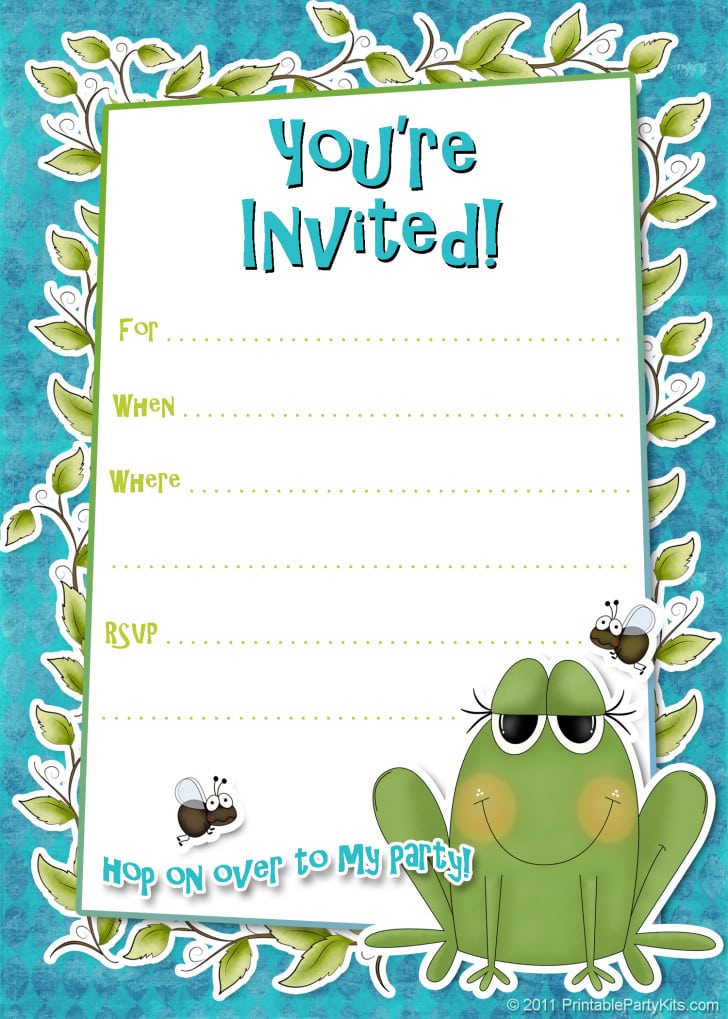 Birthday Invitation For Kids-template