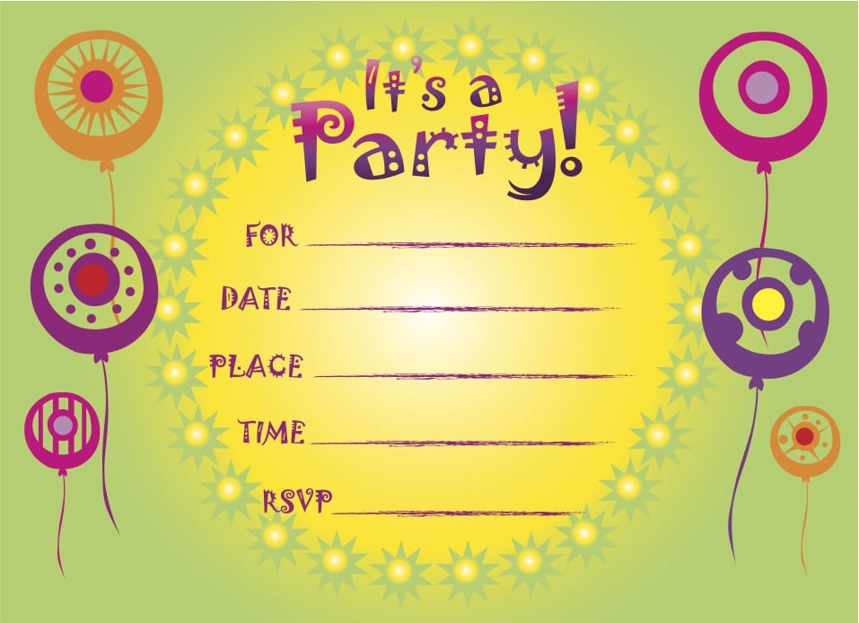 Birthday Invitation For Kids