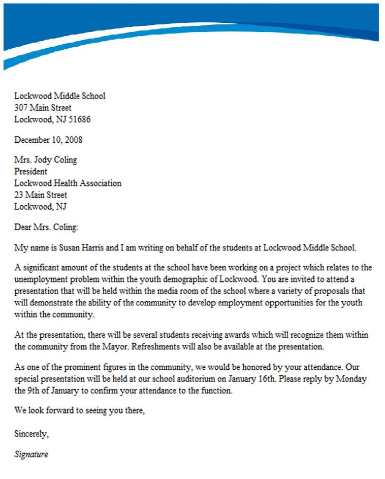 Business Invitation Letter