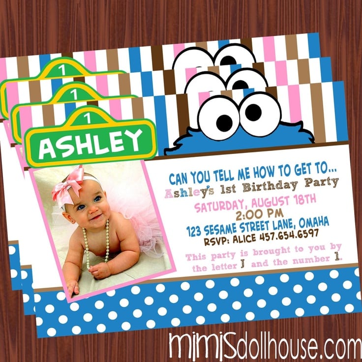 Cookie Monster Invitations Sale Cookie Monster Invitations Sale