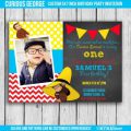 Curious George Invitation