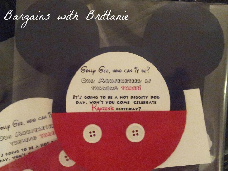 Diy Mickey Mouse Invitations