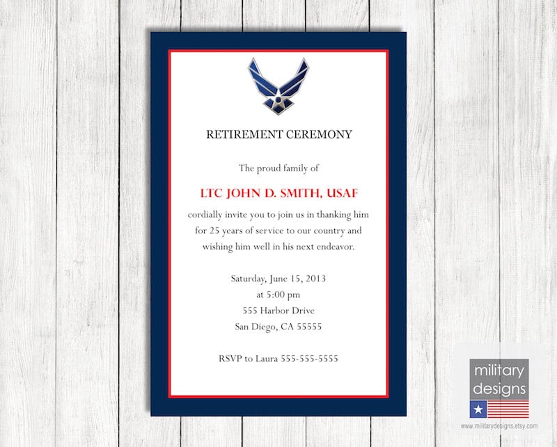 Downloadable Retirement Invitations
