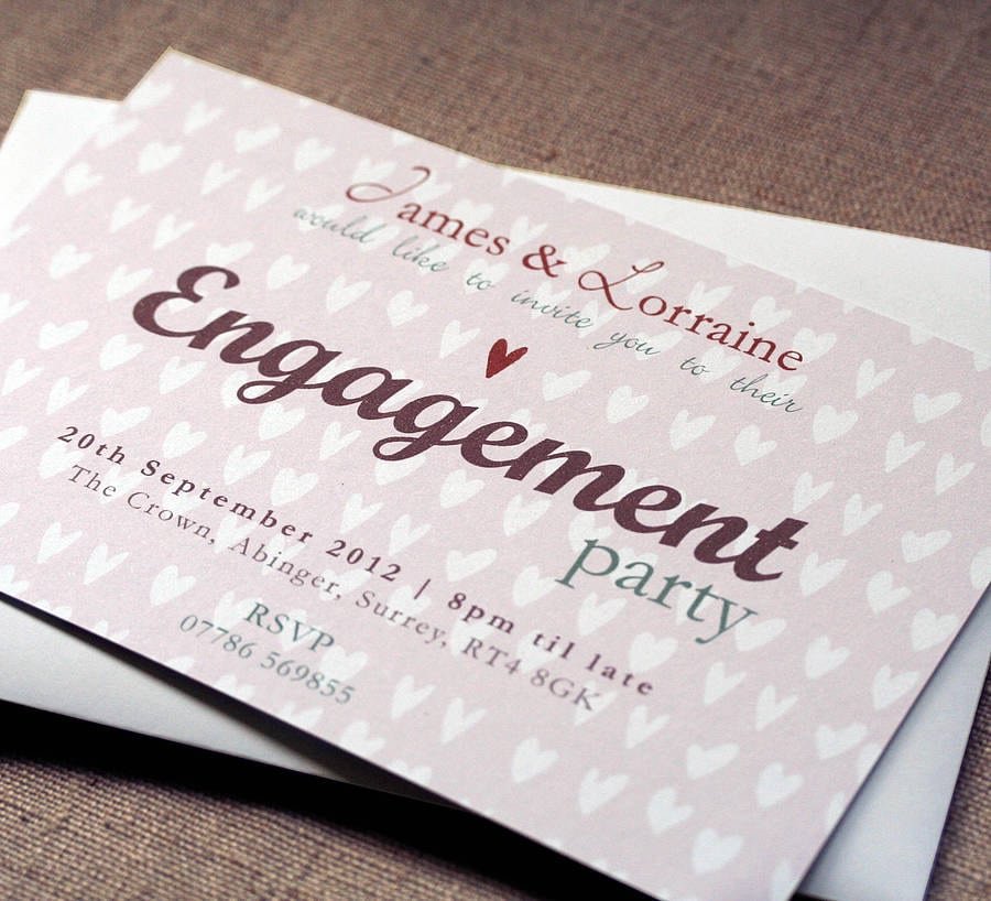 Engagement Party Invitation Cards