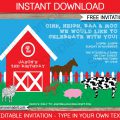 Farm Birthday Invitation