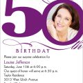 Free 50th Birthday Invitation Template