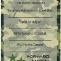 Free Birthday Invitation Template Military