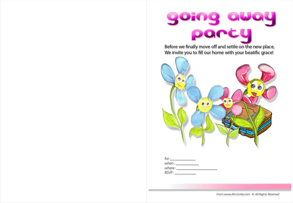 Free Going Away Printable Invitation