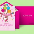Free Hello Kitty Birthday Invitation