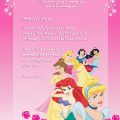 Free Invitation Card For Princess Birthdays