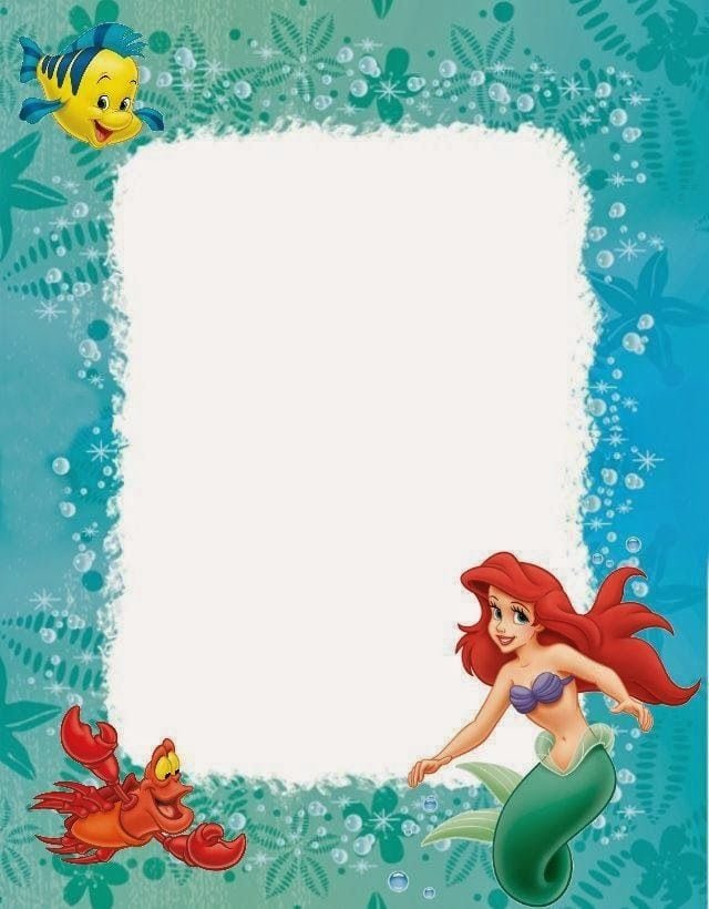 Free Little Mermaid Printable Invitations