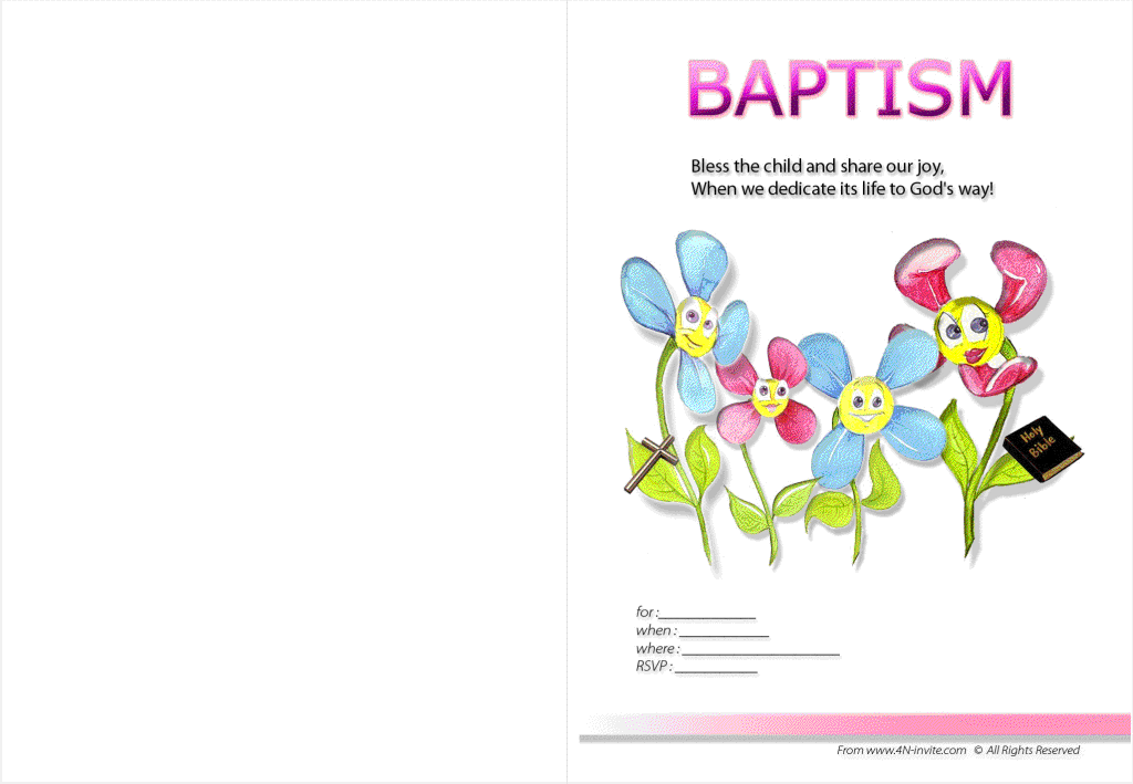 Free Printable Baptism Invitations In Spanish