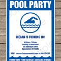Free Printable Invitation For Pool Party