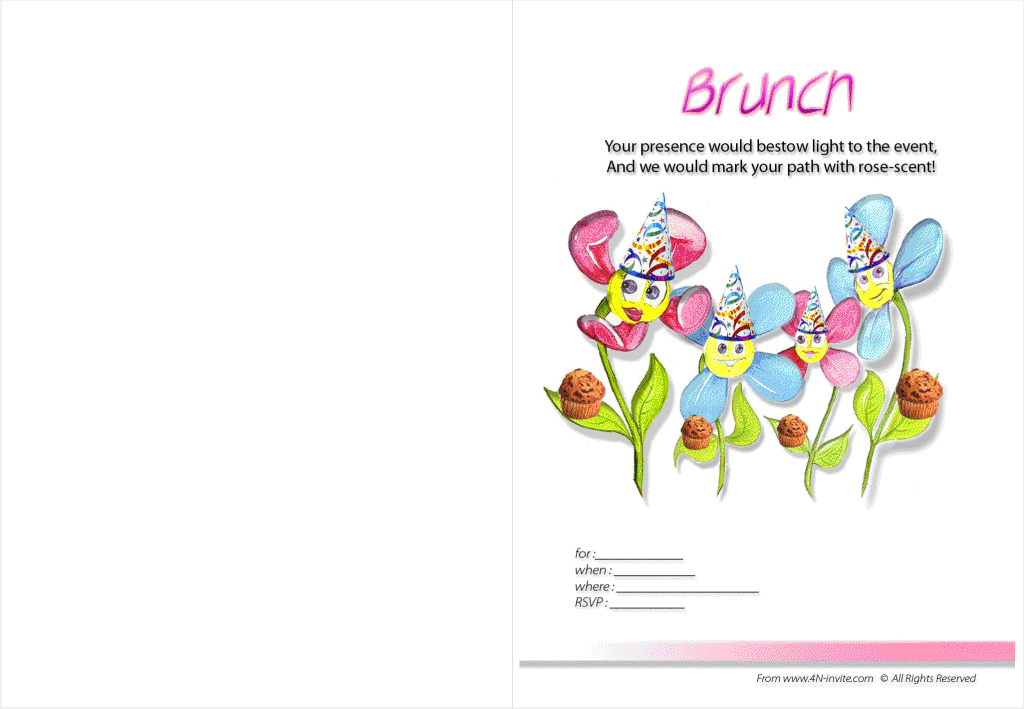 Free Printable Lunch Invitation Templates