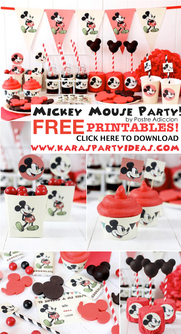 Free Printable Mickey Minnie Mouse Invitations