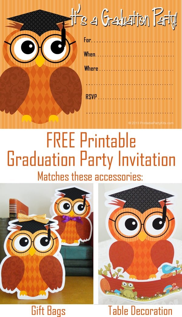 Free Printable Preschool Graduation Invitation Template