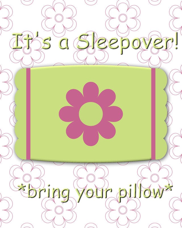 Free Printable Slumber Party Invitation For Kids