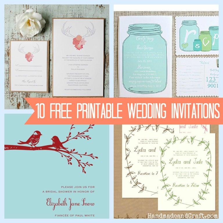 Free Wedding Invitation Printables Free Wedding Invitation Printables