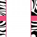 Free Zebra Print Invitation Template
