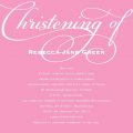 Girl Baptism Invitation