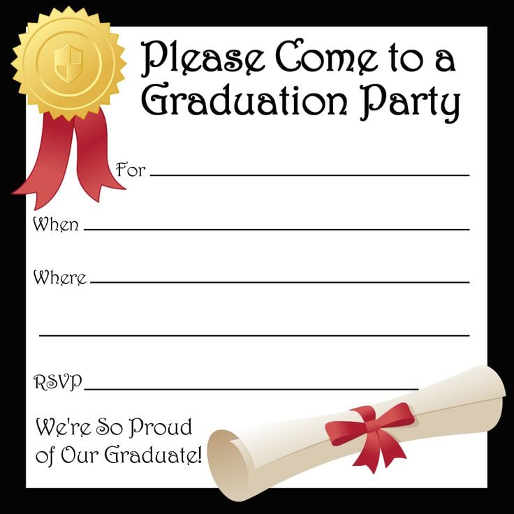 Graduation Party Invitation Formats Free