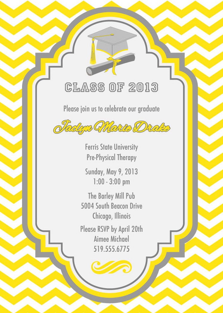 Graduation Party Invitation Ideas