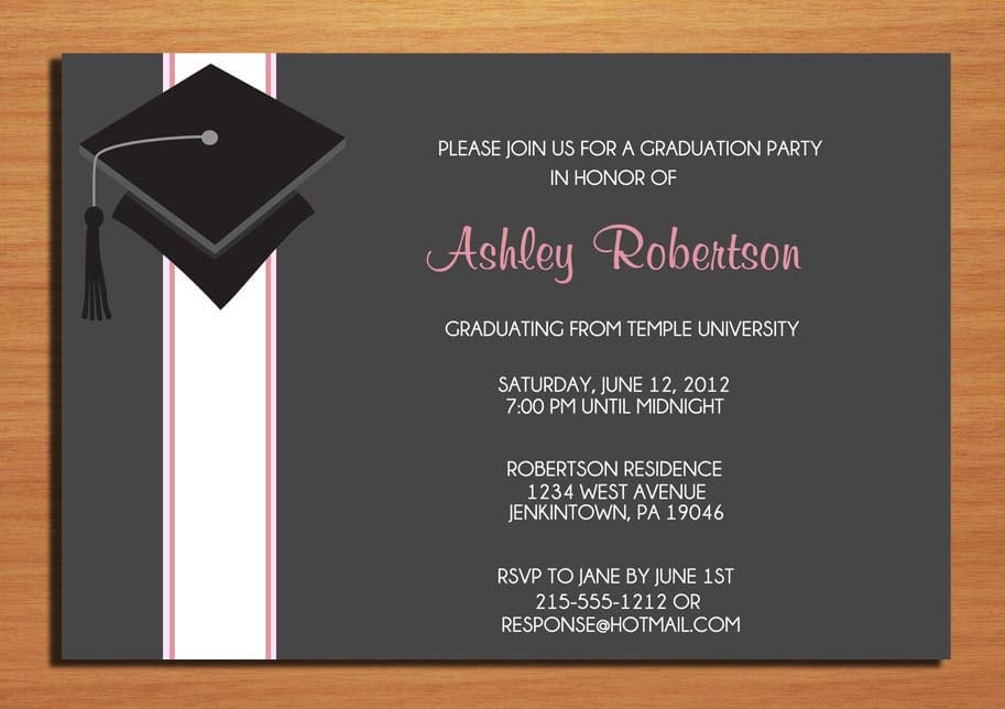 Graduation Party Invitation Template