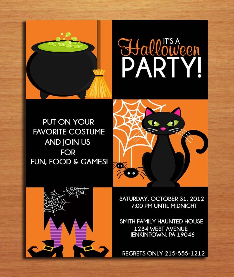 Halloween Birthday Invitation Ideas Halloween Birthday Invitation Ideas