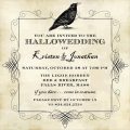Halloween Wedding Invitation