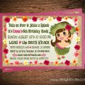 Hawaiian Hello Kitty Invitation