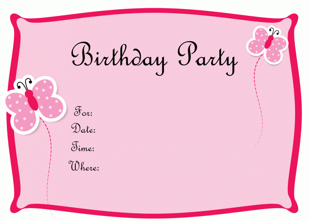 Invitation Birthday Cards Designs