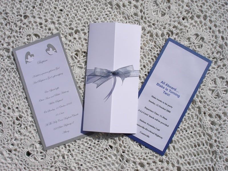 Invitation For Baptism And Birthday