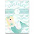 Kids Mermaid Pool Party Invitation