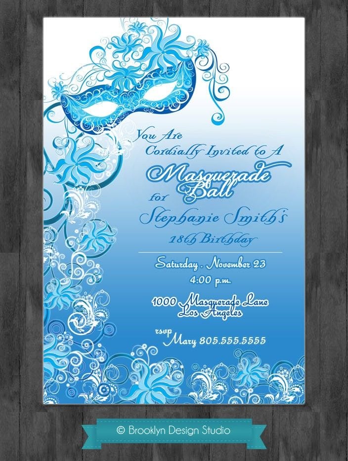 Masquerade Ball Invitation Free Template