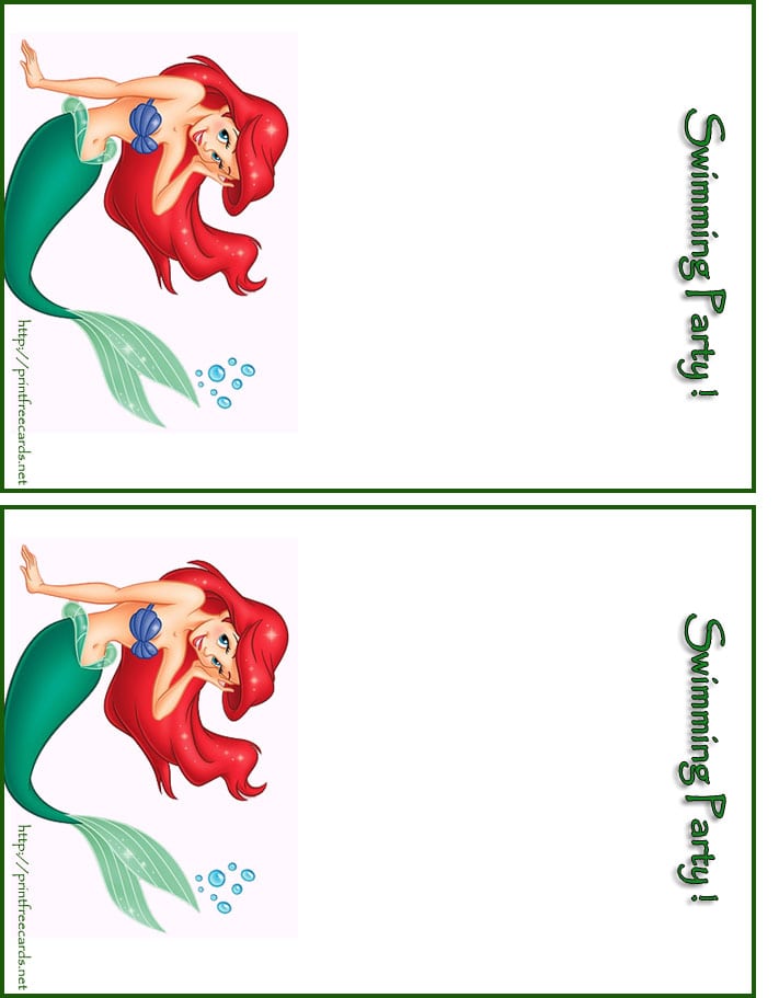 Mermaid Invitation Template