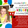 Mickey Mouse Clubhouse Birthday Invitation