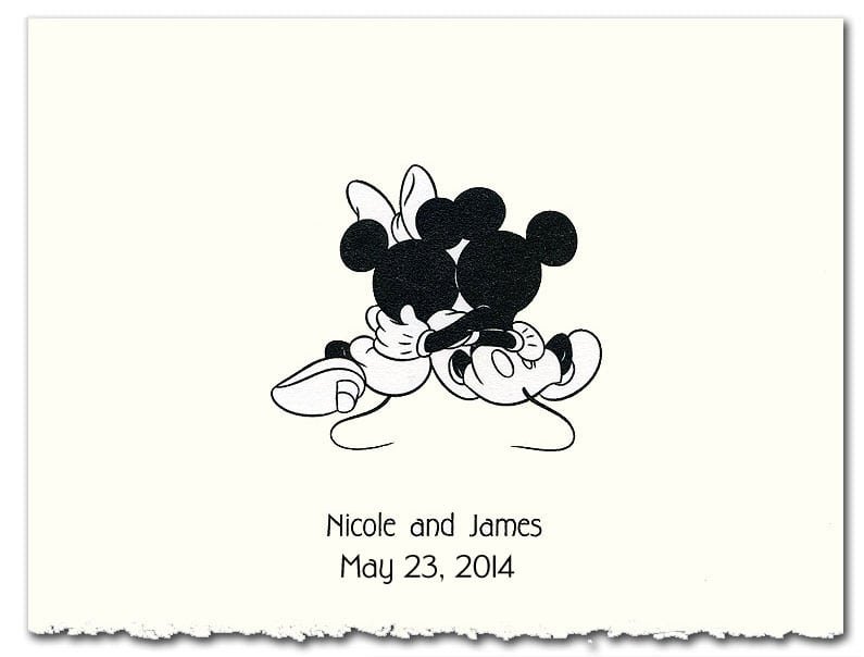 Minnie And Mickey Wedding Invitation