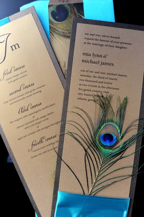 Peacock Wedding Invitations