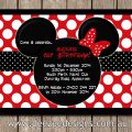 Personalized Minnie Mouse Invitation
