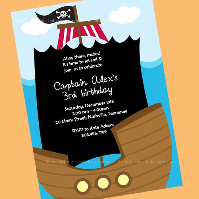 Pirate Invitation Template Download