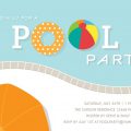 Pool Party Birthday Invitation Template