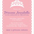 Princess Party Invitation Template